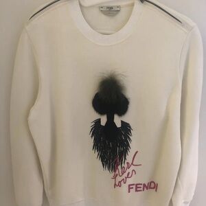 Fendi karlito Karl lagerfeld fur sweater